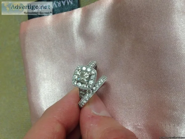 14k WG Bridal Set