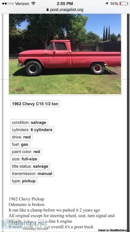 1962 Chevy C-10