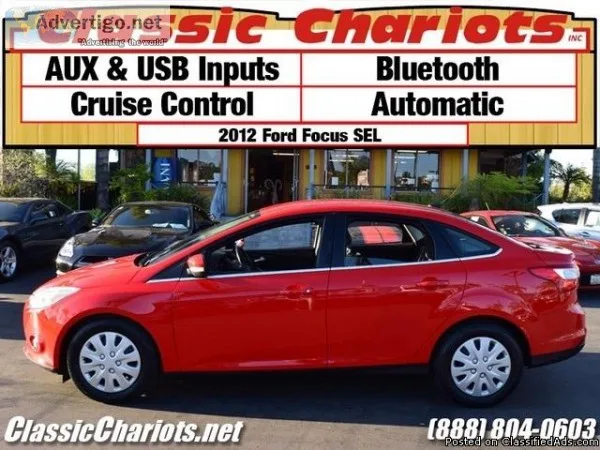 Used Car Near Me &ndash 2012 Ford Focus SEL with Bluetooth AUX a