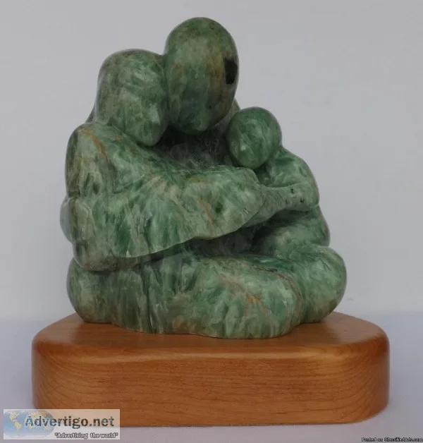 &quotThe Familly&quot Stone Sculpture by Gerald J Sandau