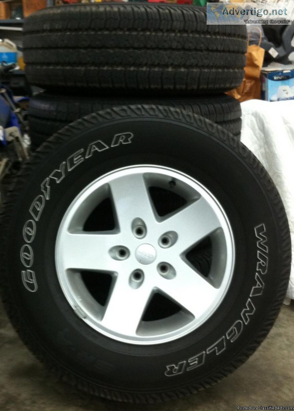 Jeep Wheels and Goodyear Tires for Sale