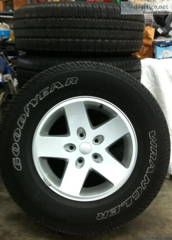 Jeep Wheels and Goodyear Tires for Sale