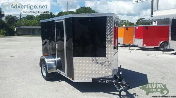 Motorcycle Trailer for sale NEW Rear Ramp Door BLACK EXT 5x8   w