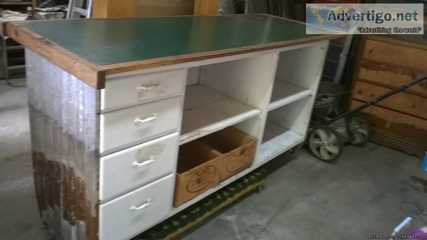 store counter or work bench.