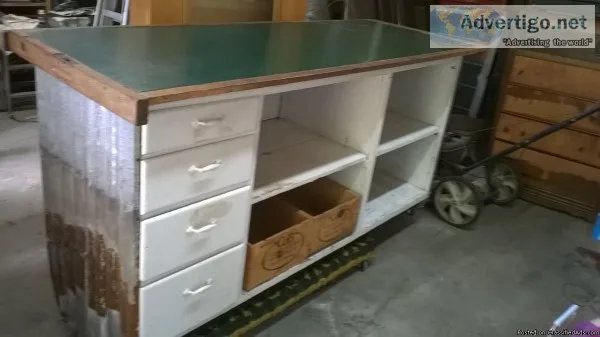 store counter or work bench.