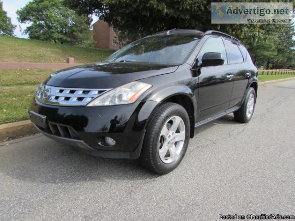 2004 Nissan Murano SL AWD  Automatic  Black And Black