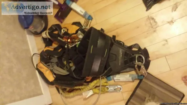 Miller revolution tower climbing harness and all equipment