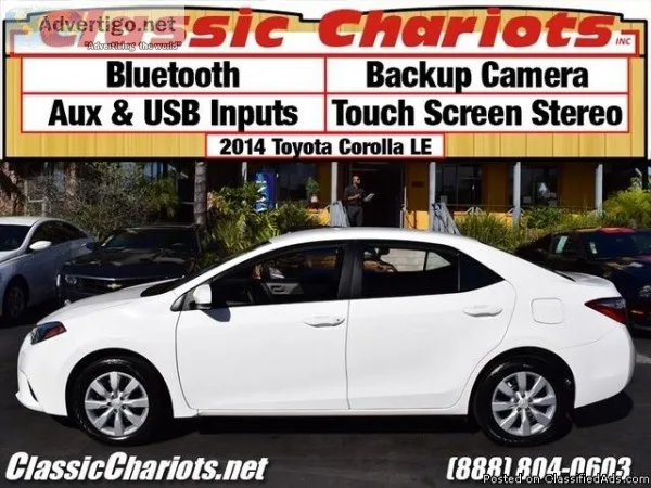 Used Car Near Me &ndash 2014 Toyota Corolla LE with Bluetooth Ba