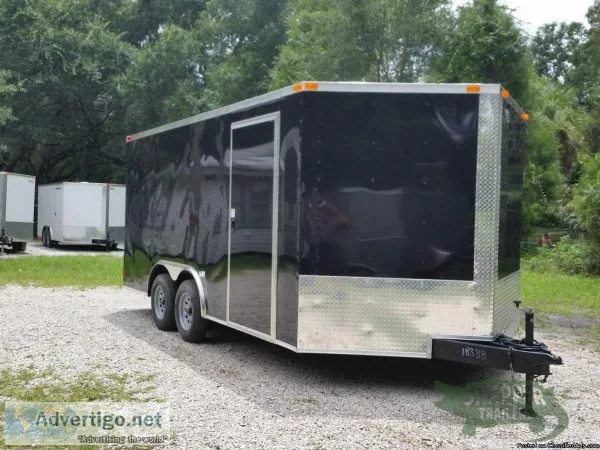New Racing Trailer 8.5 x 16 foot wRamp Door and D Rings