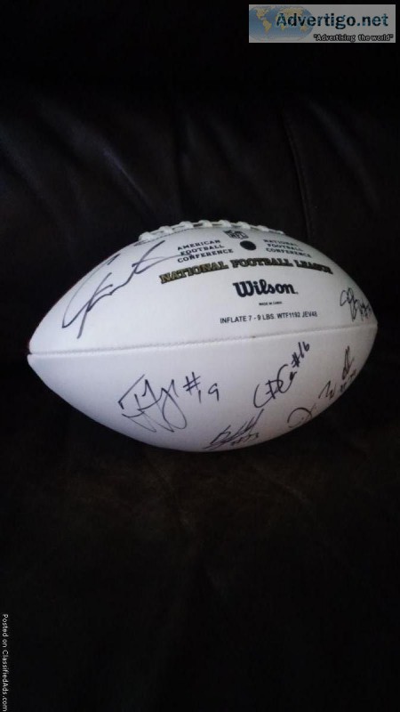 Carolina Panthers autographed football