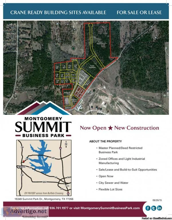Retail Frontage Available MontgomeryLake Conroe HWY 1097
