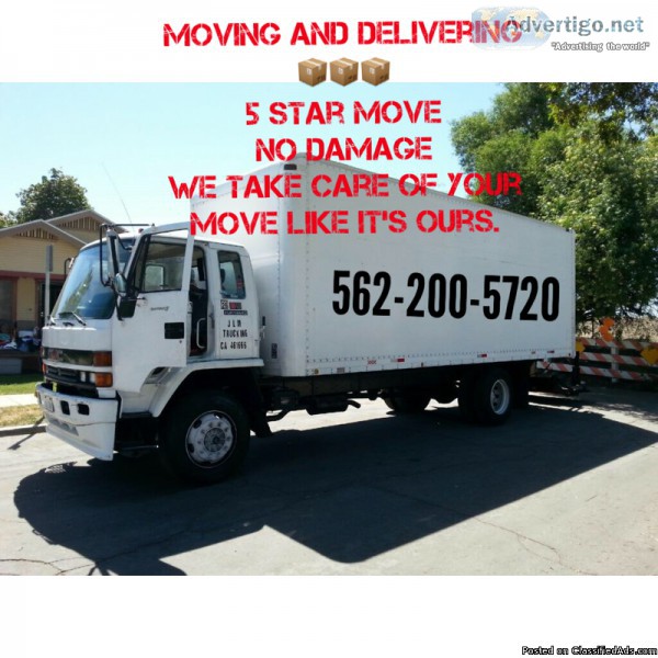 moving and delivery  2 Movers  Truck