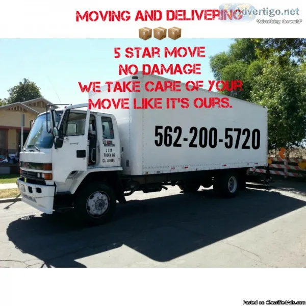 moving and delivery  2 Movers  Truck
