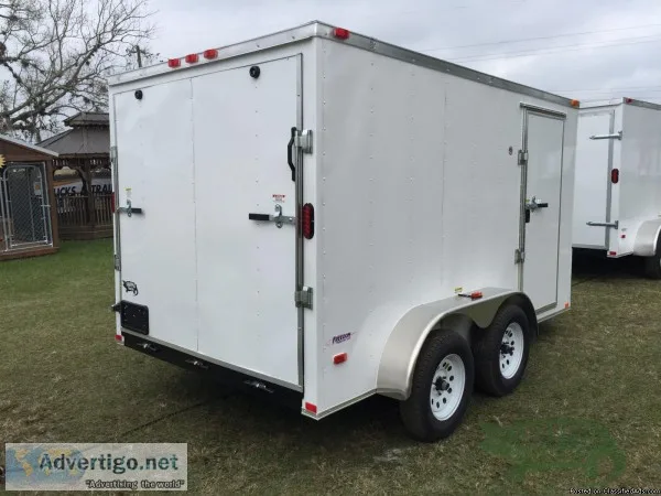 NEW ENCLOSED TRAILER 7 ft. by 12 ft. wAdditional 3&quot Height V