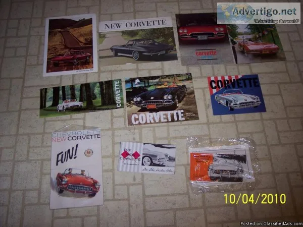 1956-91 Corvette Sales Brochures and Pic