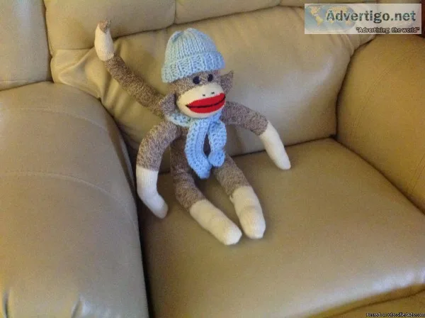 Sock Monkeys made from original red heel sock
