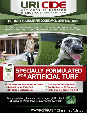 PET URINE SMELLS ON ARTIFICIAL TURF NEUTRALIZE THEM IMMEDIATELY