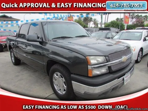 EASY FINANCING AS LITTLE AS 500 (O.A.C) 2005 CHEVROLET SILVERADO