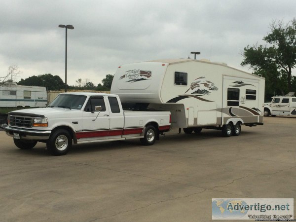 1997 Ford F250 with Fifth wheel Camper