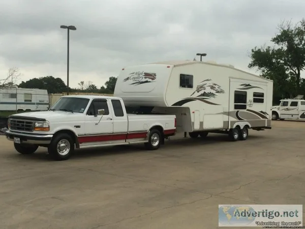 1997 Ford F250 with Fifth wheel Camper