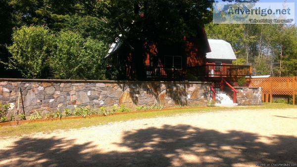 farmington nh.awesome log home on 7.3 acres