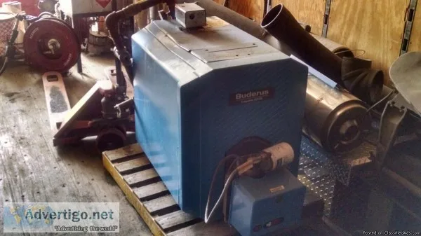 Buderus boiler with riello burner