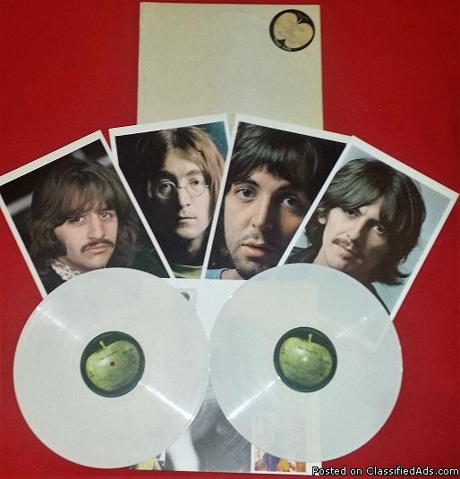 Beatles White Album on White Vinly