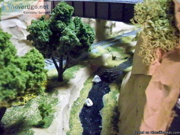 Model Train Layout for Office or Home