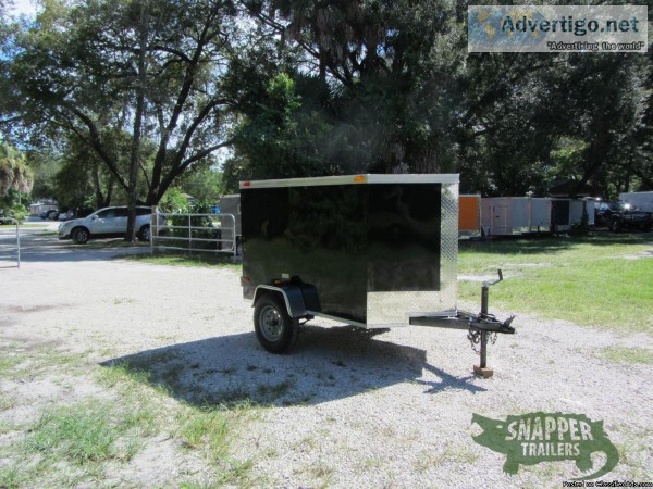 Trailer for sale NEW V-Nose BLACK 4  x 6 w One Axle