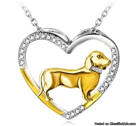 Sterling Silver Dog Breed Necklaces (free shipping)