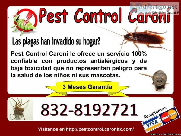 Problemas con chinches cucarachas termitas pulgas u otras Plagas
