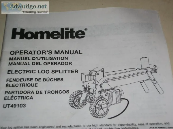 Homelite Electric Wood splitter