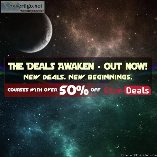 The Deals Awaken giving up to 50% discount on popular courses.