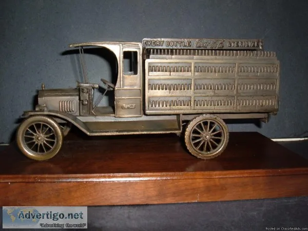 COCA COLA DEL. TRUCK  RARE  BRONZE CASTING
