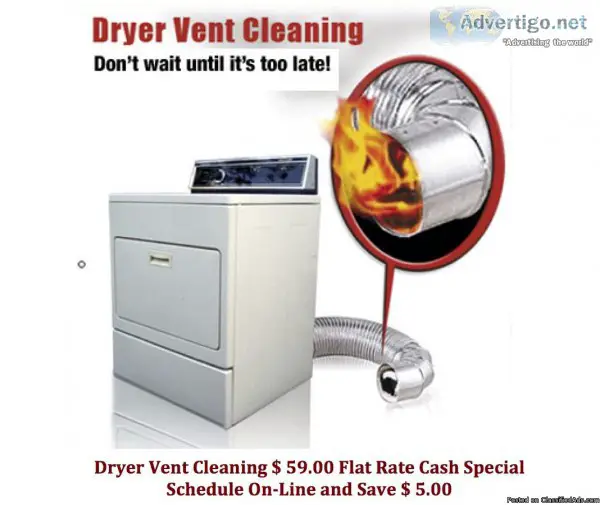 Affordable Dryer Vent Cleaning  59 Special &ndash Orange County 