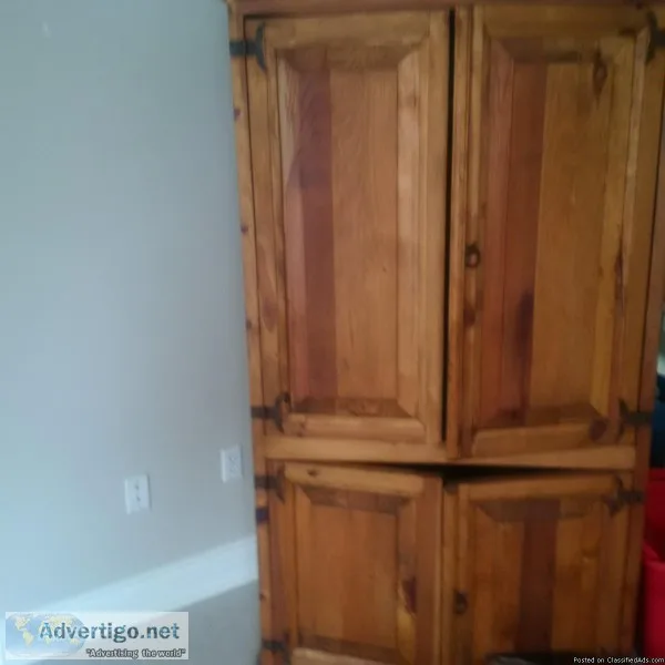 Solid Pine TV Entertainment Unit