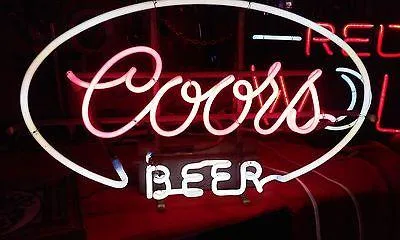 Coors neon beer sign