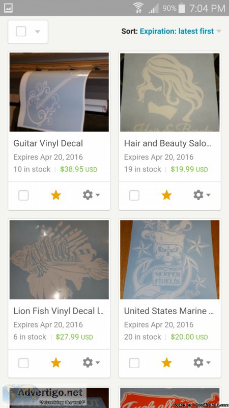 Vinyl Decals for sale