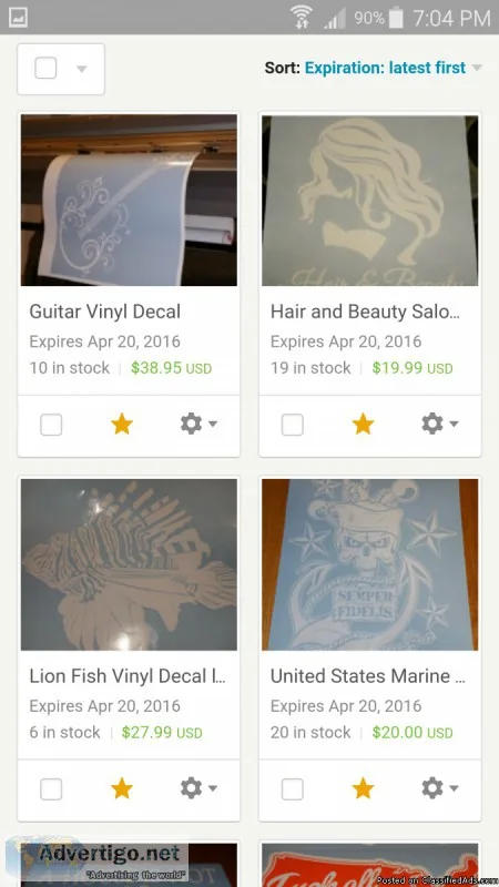 Vinyl Decals for sale
