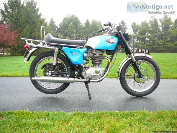 VINTAGE 1968  BSA STARFIRE B25441CC  SINGLE CYCLE