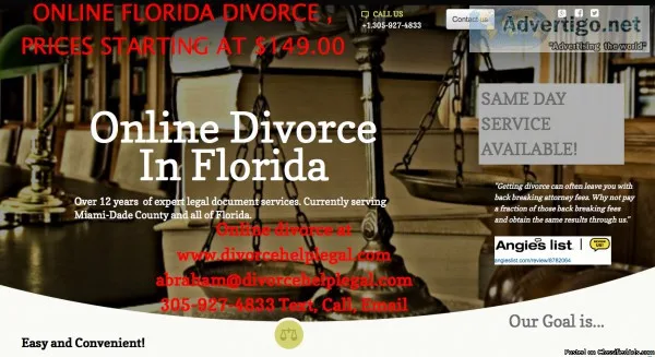 SIMPLE DIVORCE Fast Easy Affordable for ONLY 149.00