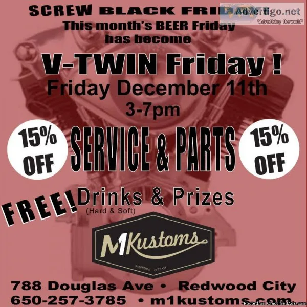 V-Twin Holiday Service and Parts Sales Event
