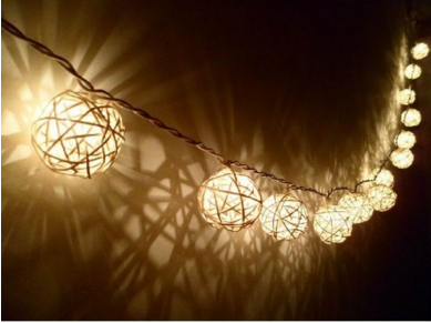 Ivory White Party Ball Lights Set of 20 - 32% OFF