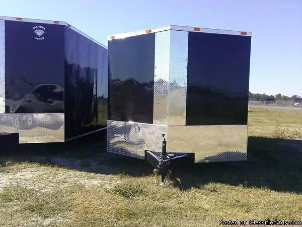 In Stock Enclosed Cargo Trailers