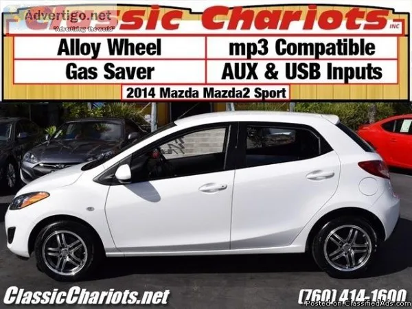Used Car Near Me &ndash 2014 Mazda MAZDA2 Sport with Alloy Wheel