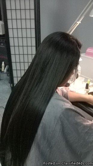 Permanent Hair Straightening (keratin) Temporary Hair Straighten