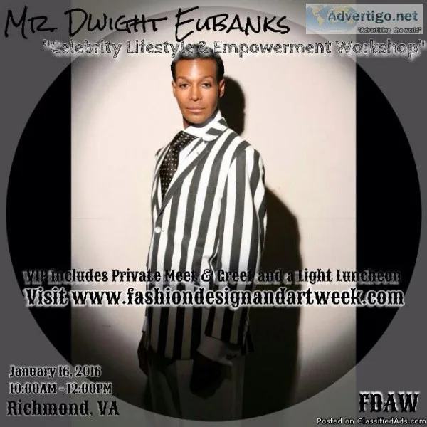 Celebrity Lifestyle and Empowerment Workshop hosted by Dwight Eu