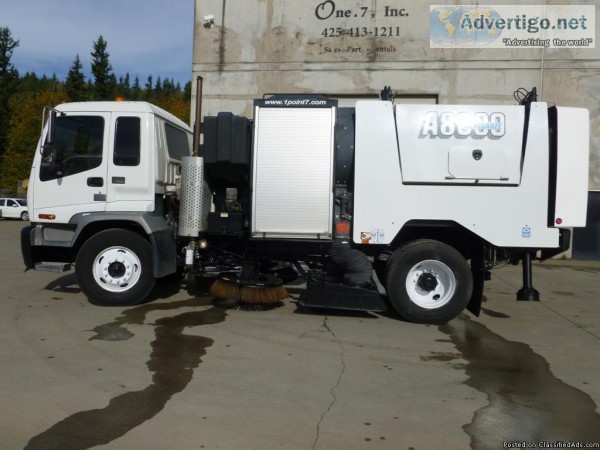 2008 Schwarze A8000 Street Sweeper