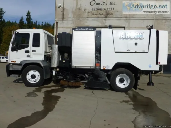 2008 Schwarze A8000 Street Sweeper