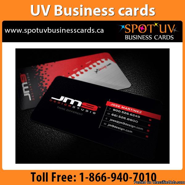 100%  Brand Quality  UV Business cards